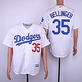Dodgers 35 Cody Bellinger White Cool Base Jersey Dzhi,baseball caps,new era cap wholesale,wholesale hats